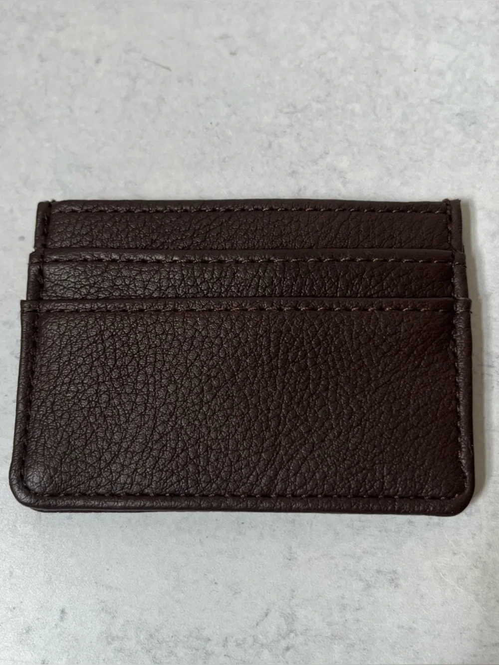 Slim Card Holder Wallet British Bag Company Small Brown Wool Plaid NEW